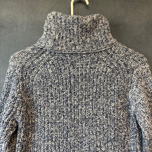 Point Sur Sweater Fisherman Cable Knit Rolled Neck Turtleneck Heavyweight Preppy - Picture 3 of 11